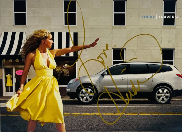 HEIDI NEWFIELD Signed Autograph Calendar Page ACOA COA