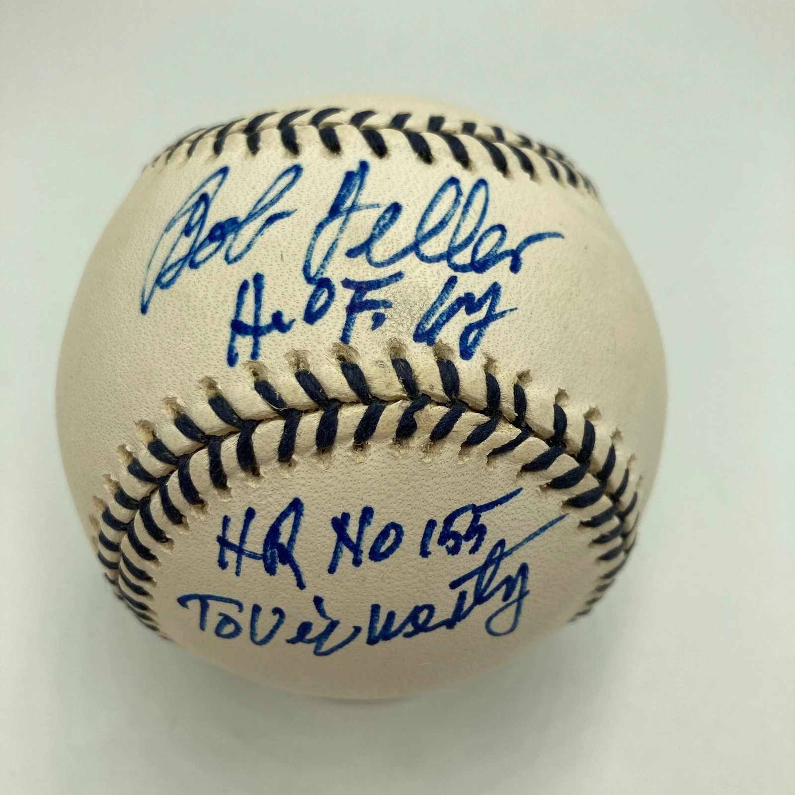 Bob Feller HOF 1969 Signed Official American League Baseball PSA DNA COA