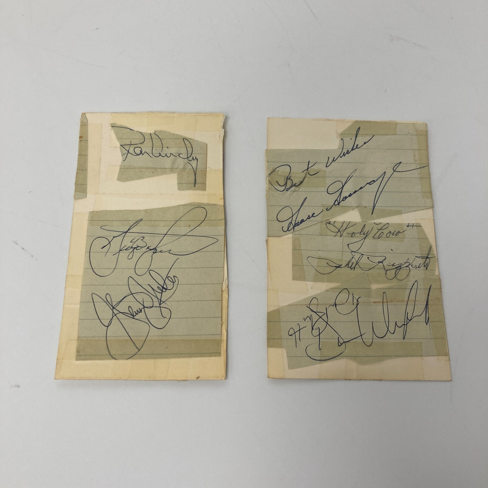 Dave Winfield Phil Rizzuto Goose Gossage Yankees Signed Cut Autographs