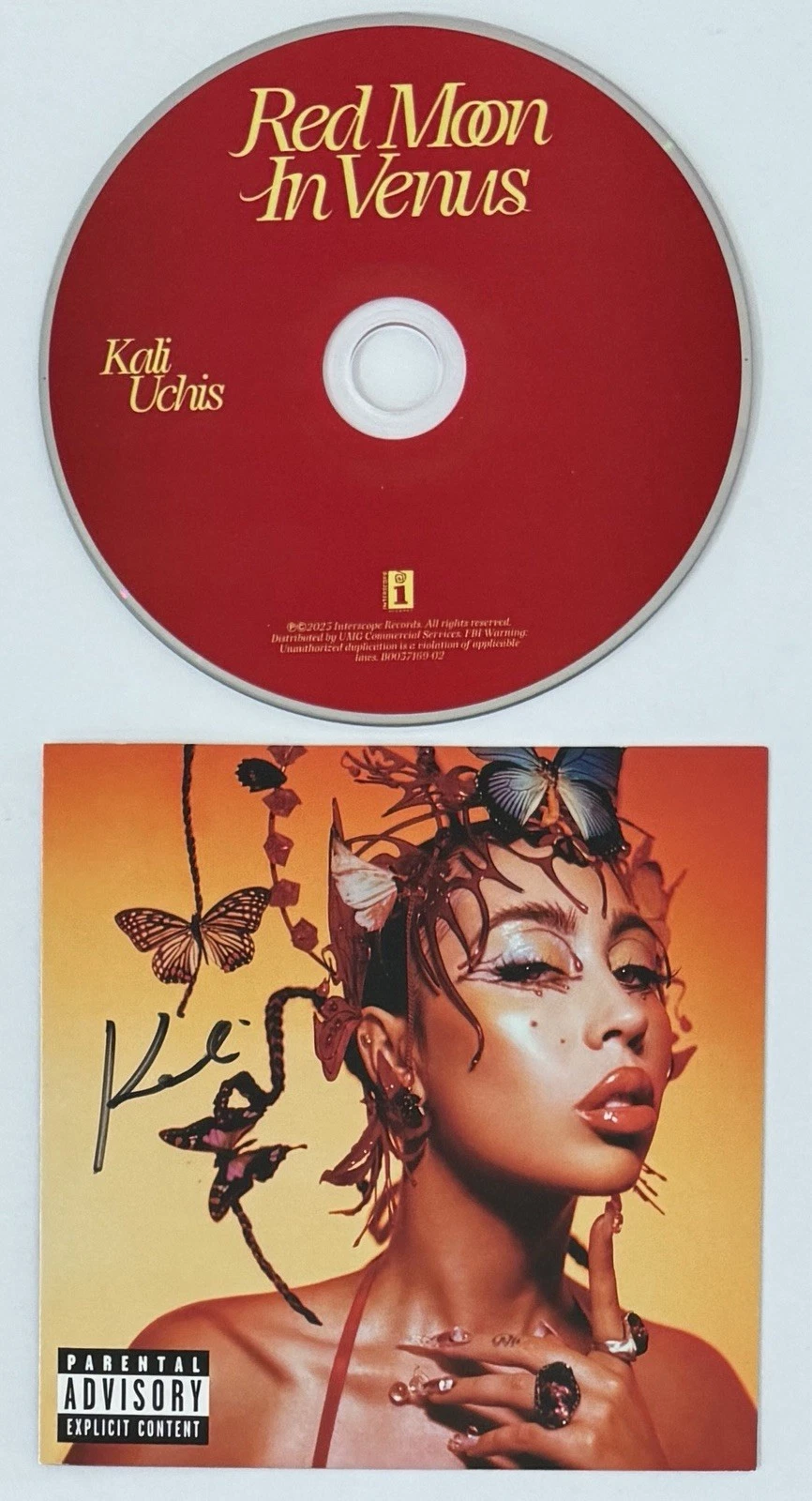 Kali Uchis Red Moon In Venus SIGNED CD Cover Booklet Book AUTOGRAPH PSA DNA COA