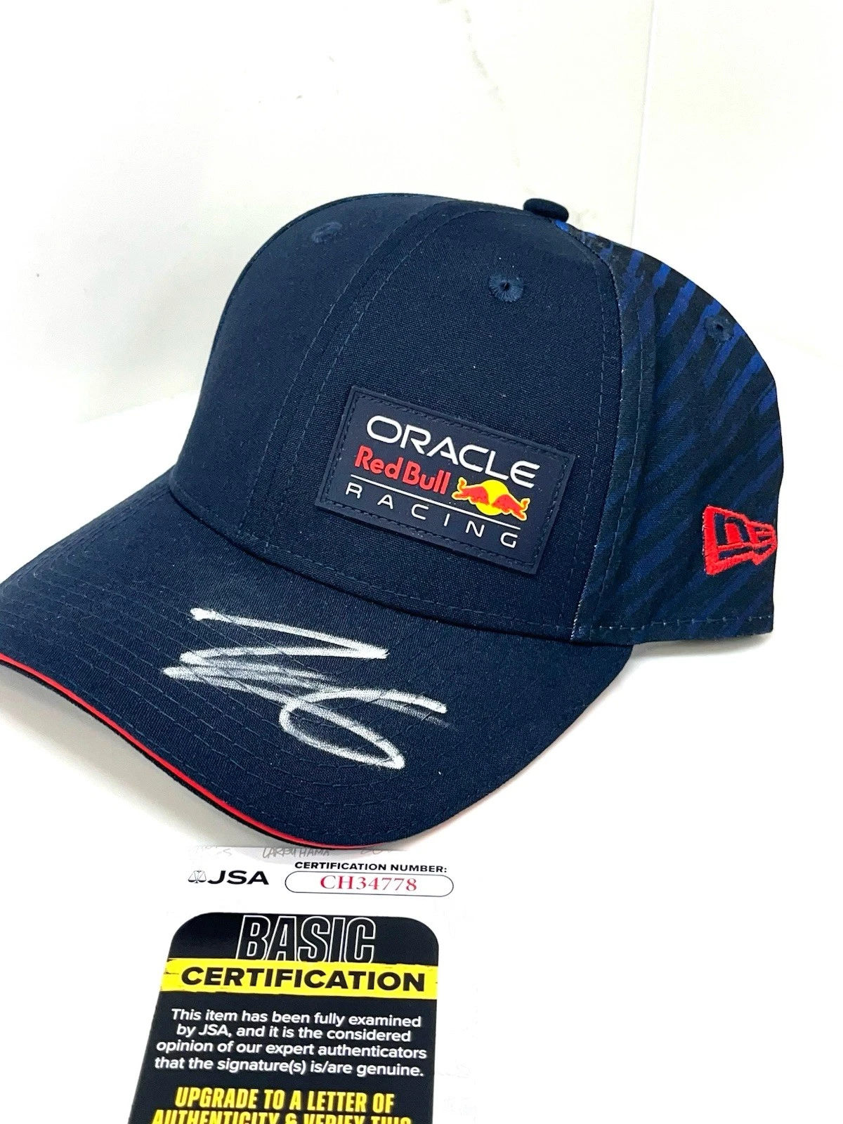 Isack Hadjar Hand Signed Redbull Hat Formula 1 F1 JSA Cert #3