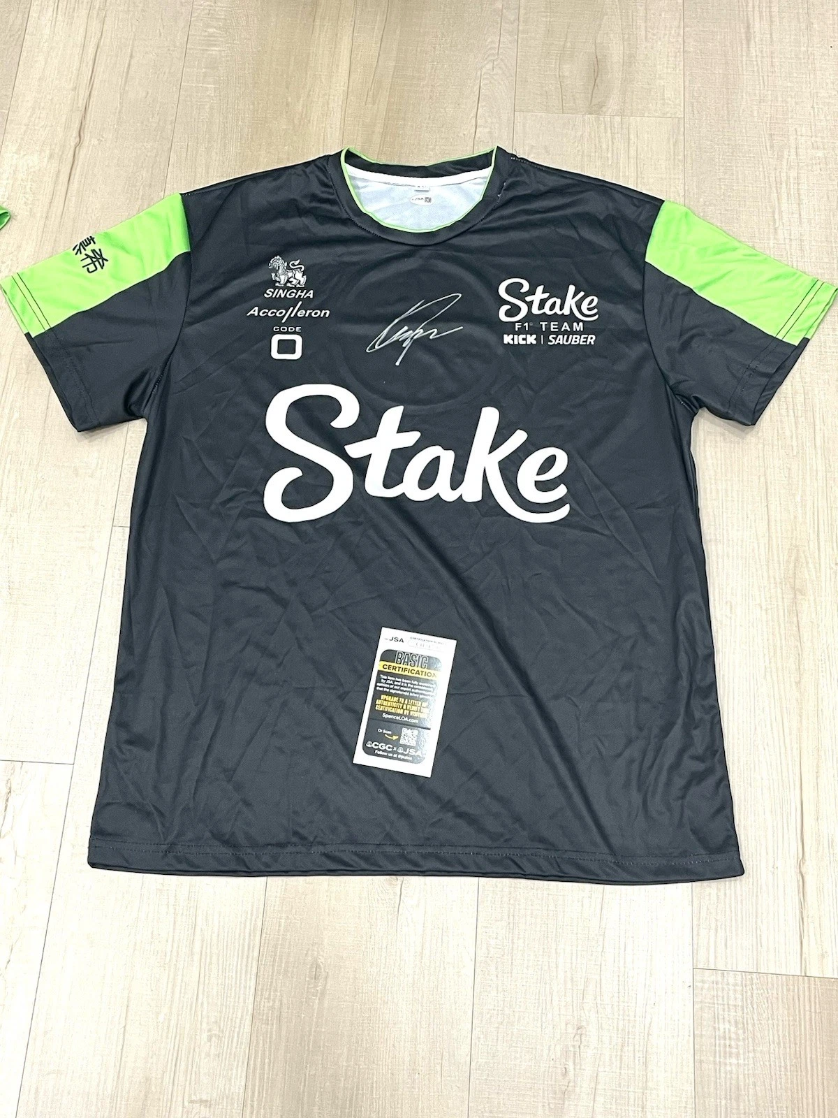 Niko Hulkenberg Hand Signed Stake Shirt F1 Formula 1 JSA Cert #1