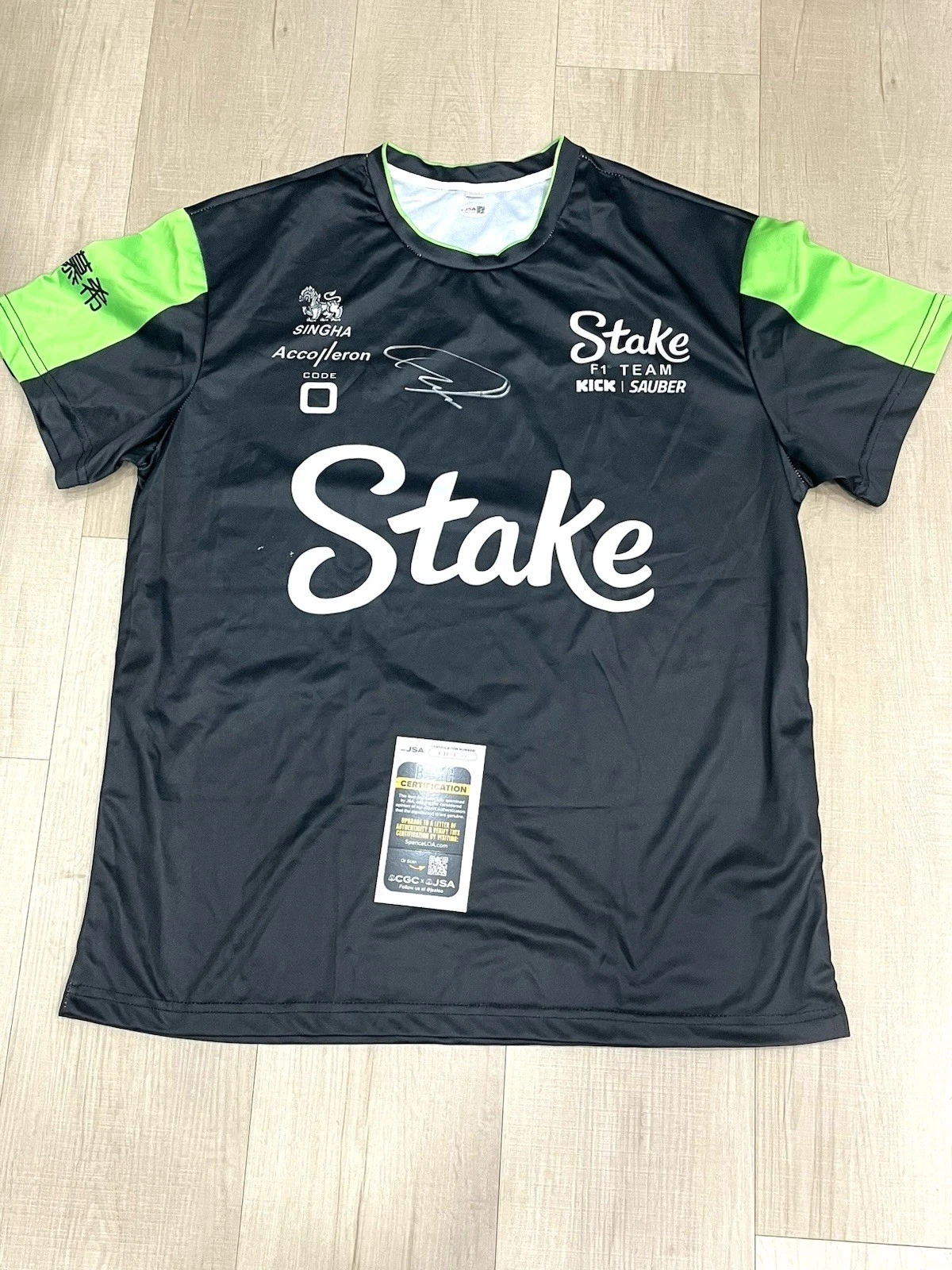 Niko Hulkenberg Hand Signed Stake Shirt F1 Formula 1 JSA Cert #2