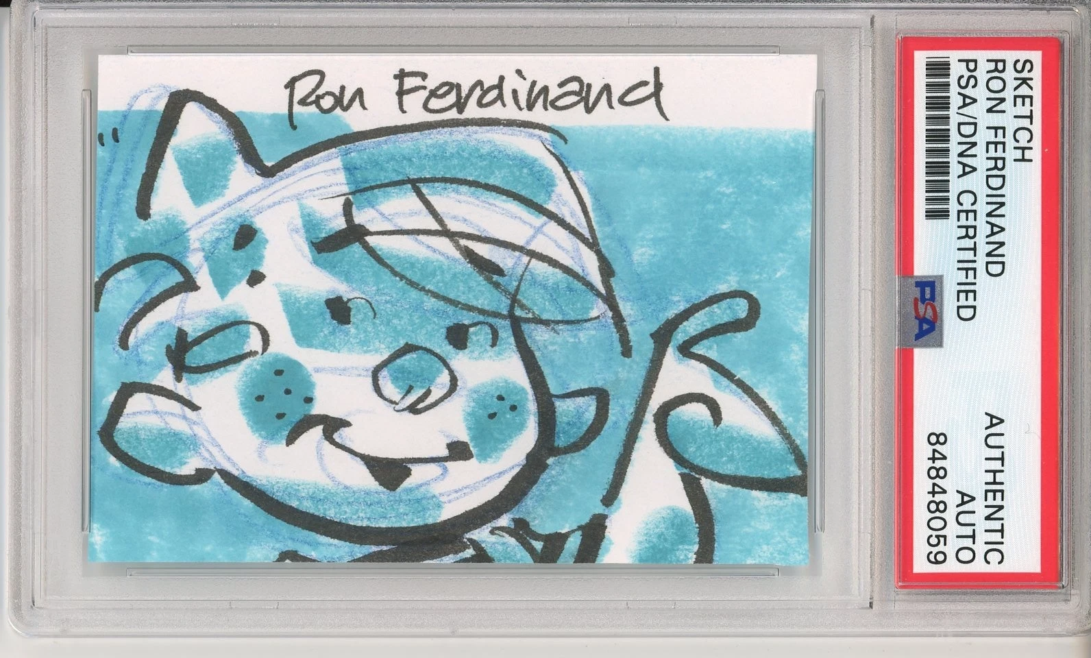 Ron Ferdinand AUTOGRAPH Dennis The Menace ORIGINAL Drawing SIGNED PSA DNA COA