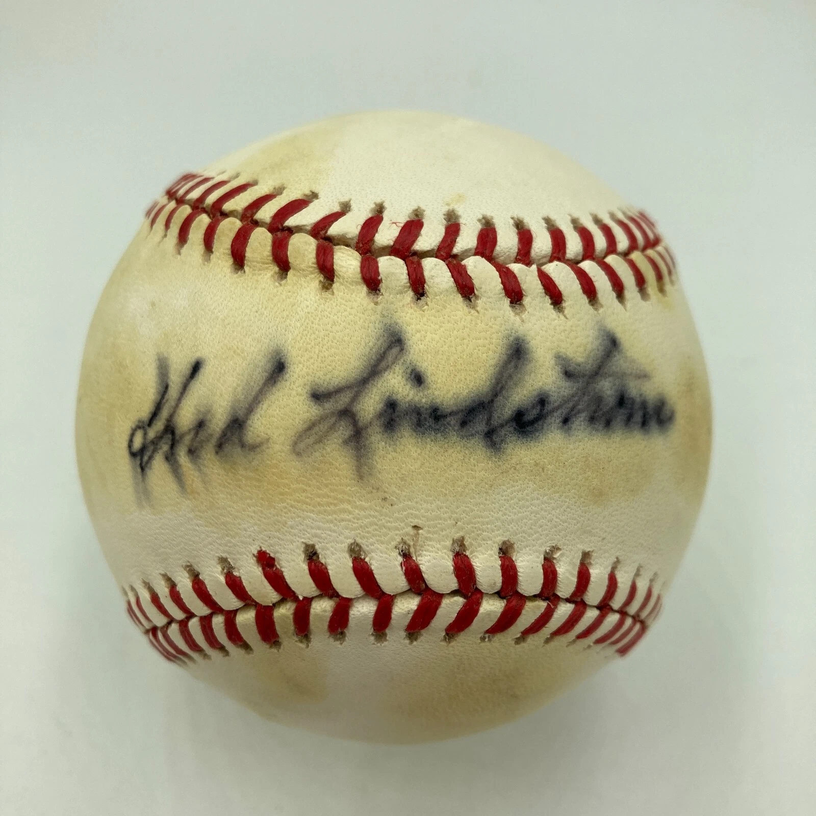 Freddie Lindstrom Single Signed Autographed National League Baseball PSA DNA COA