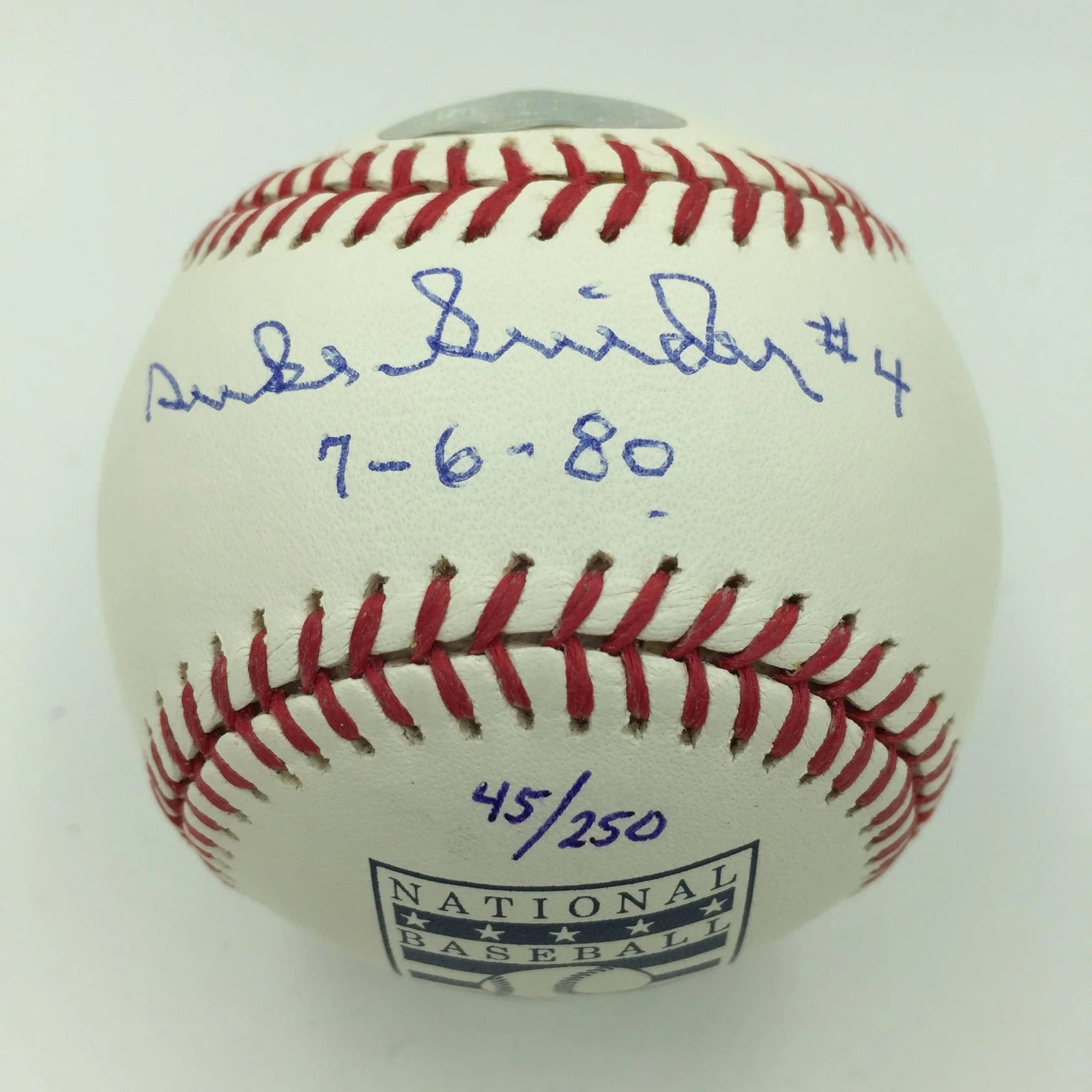 Rare Duke Snider #4 Jersey Retired 7-6-80 Signed Hall Of Fame Baseball PSA DNA