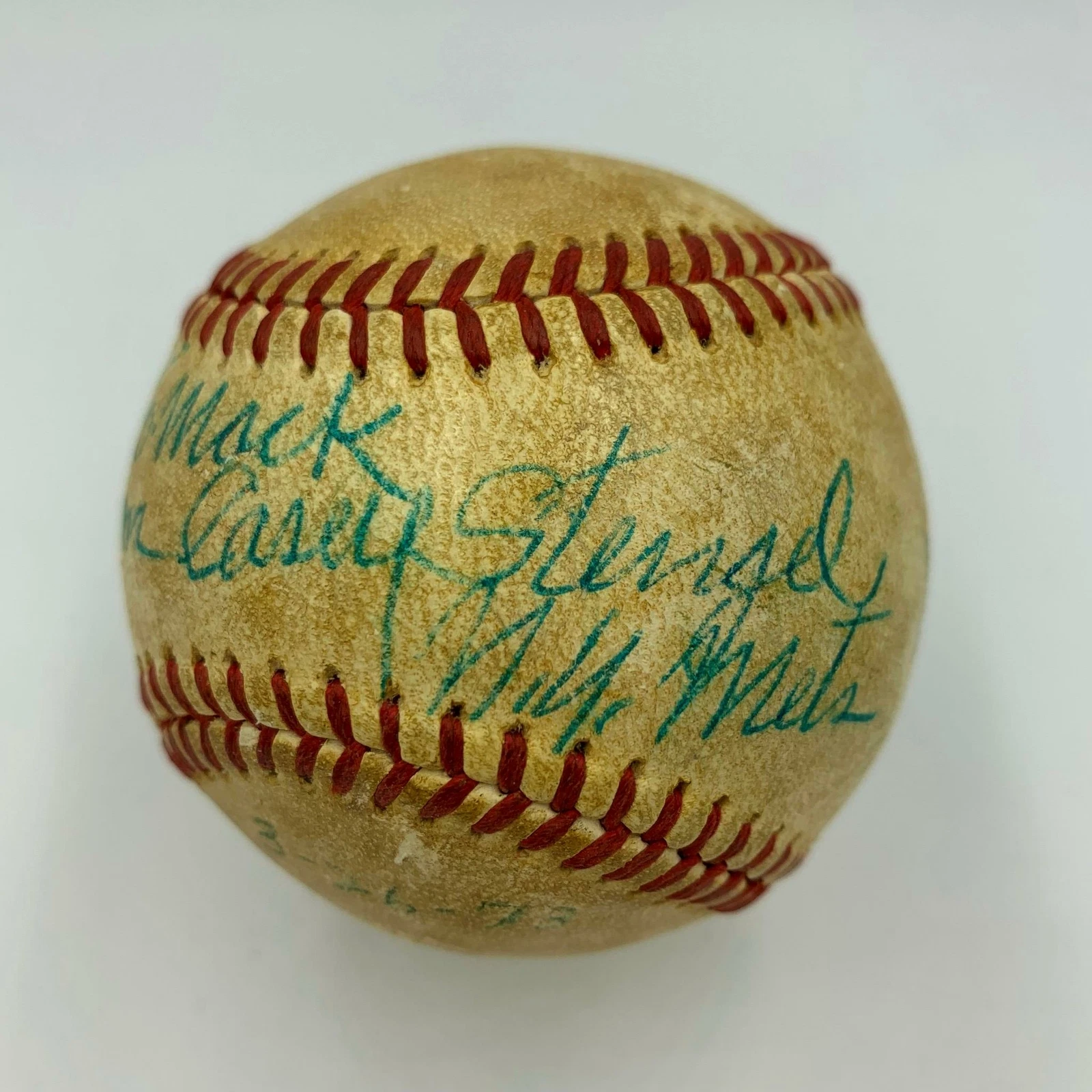 Nice Casey Stengel Single Signed Official American League Baseball With JSA COA