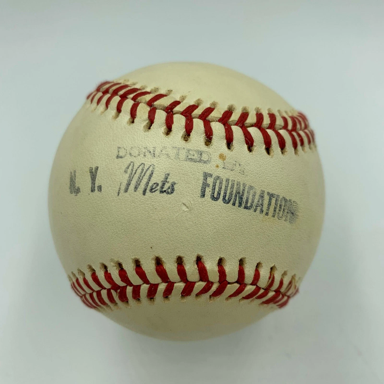 Joe Torre New York Mets Foundation Signed Spalding National League Baseball PSA
