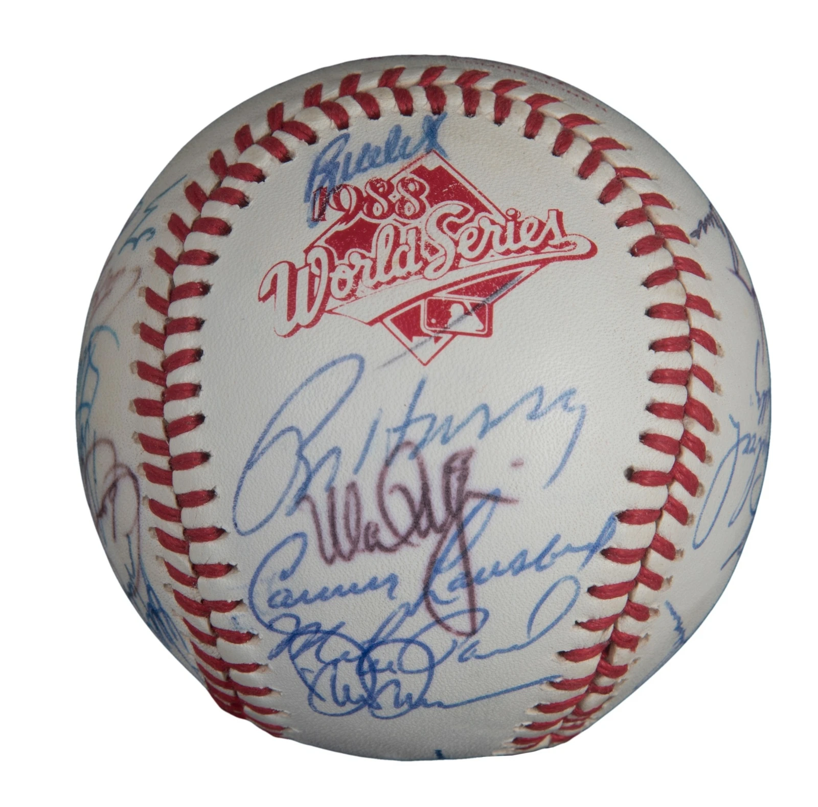 1988 Oakland Athletics A's AL Champs Team Signed World Series Baseball JSA COA