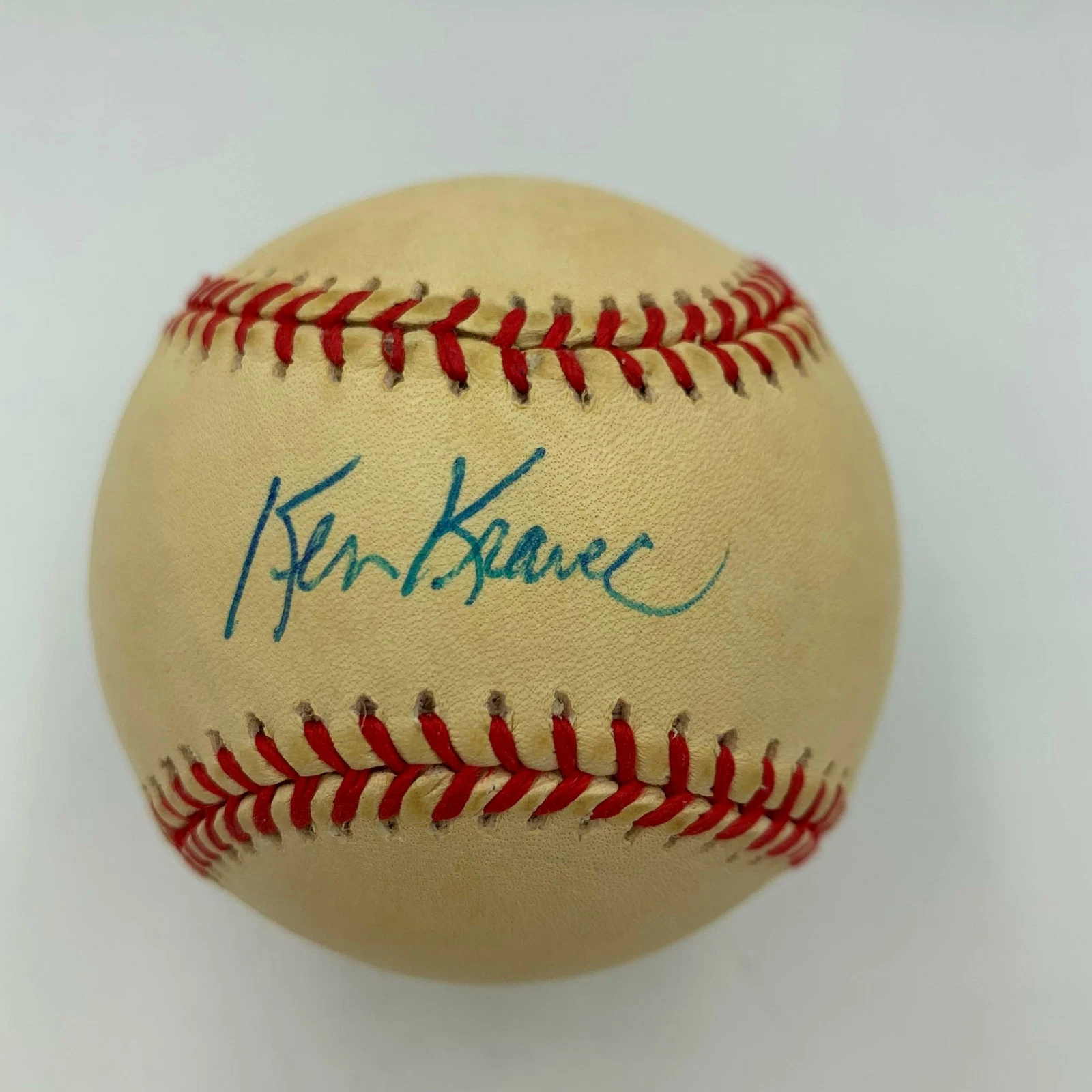 Ken Kravec Chicago Cubs Single Signed Baseball With JSA COA