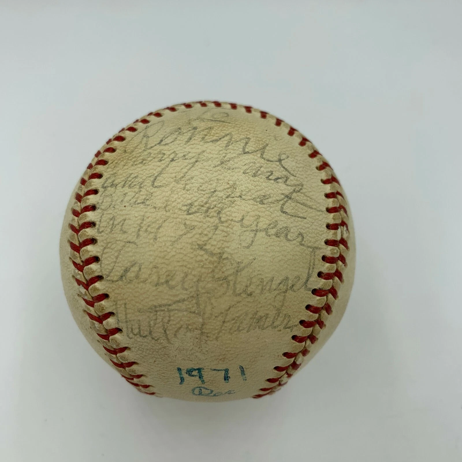 Casey Stengel Single Signed National League Baseball 