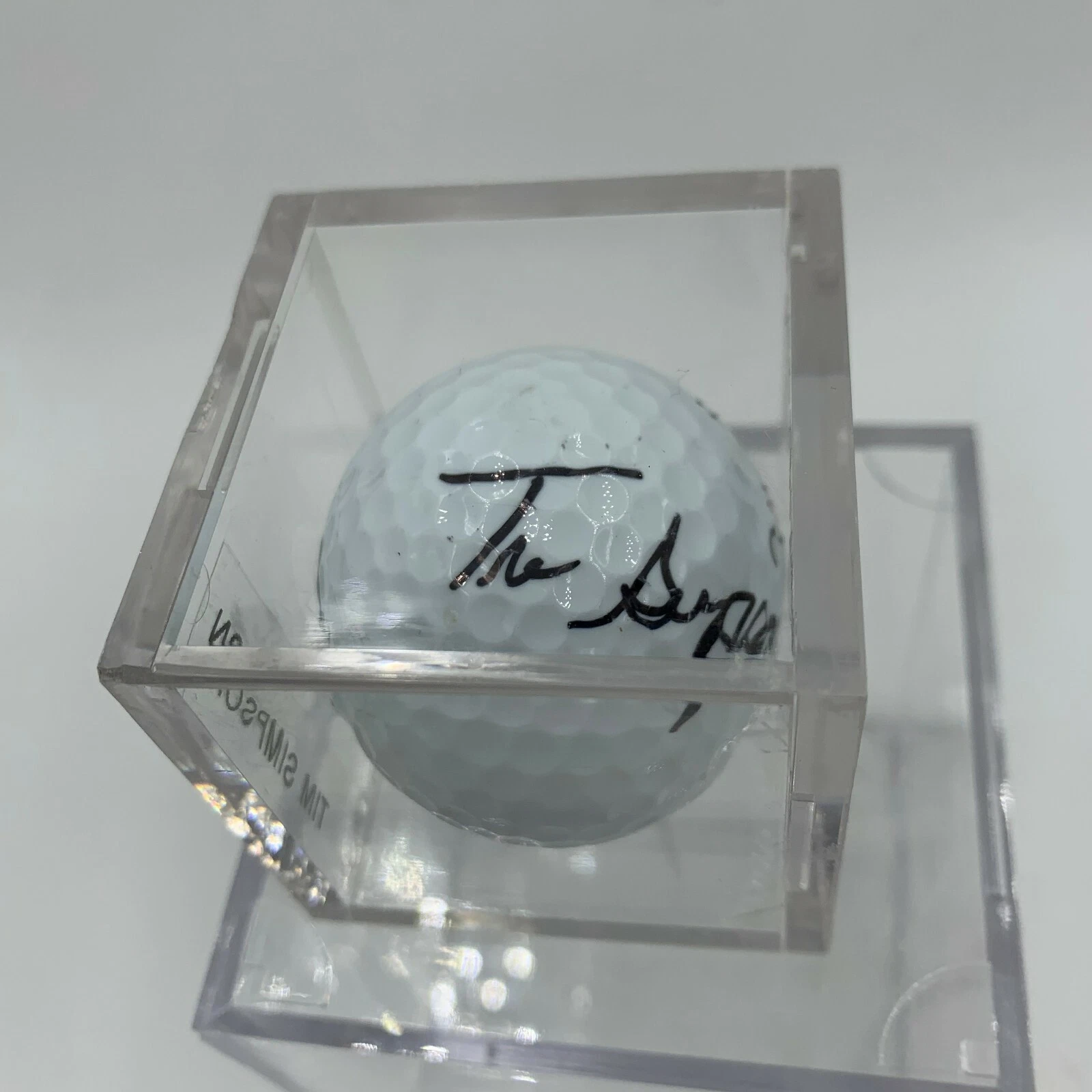 Tim Simpson Signed Autographed Golf Ball PGA With JSA COA