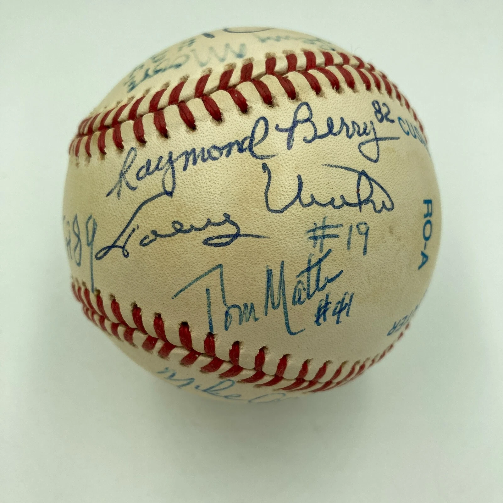 Johnny Unitas Baltimore Colts Hall Of Fame Legends Multi Signed Baseball JSA COA