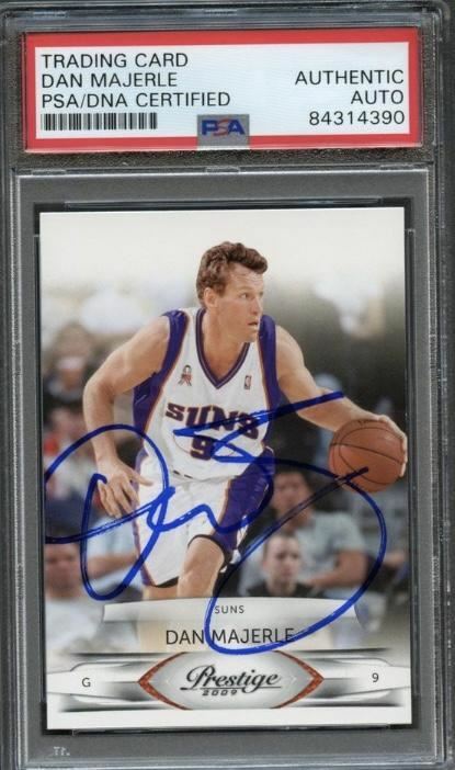 2009-10 Panini Prestige #133 Dan Majerle Signed Card AUTO PSA Slabbed