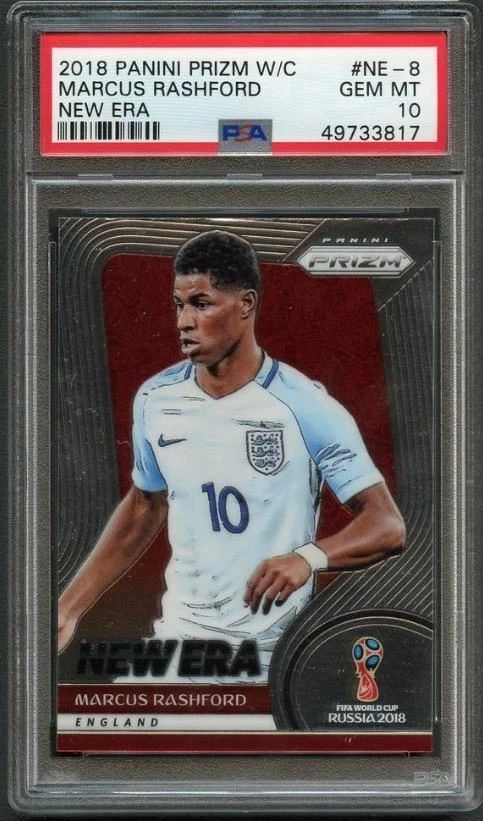 2018 Panini Prizm World Cup New Era #NE-8 Marcus Rashford PSA 10 Gem Mint