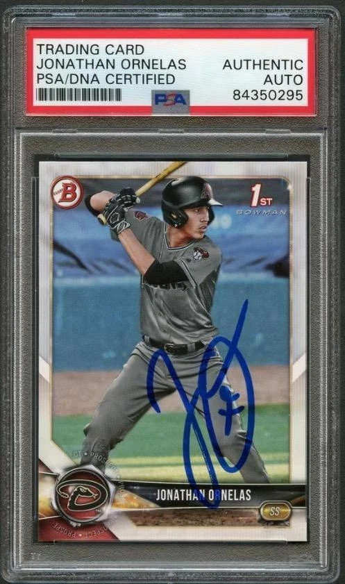 2018 Bowman Draft #BD-29 Jonathan Ornelas Signed Card PSA Slabbed Auto Diamondba