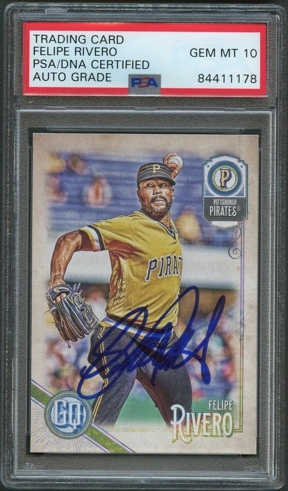 2018 Topps Gypsy Queen #31 Felipe Vazquez Signed Card PSA Slabbed Auto Grade 10