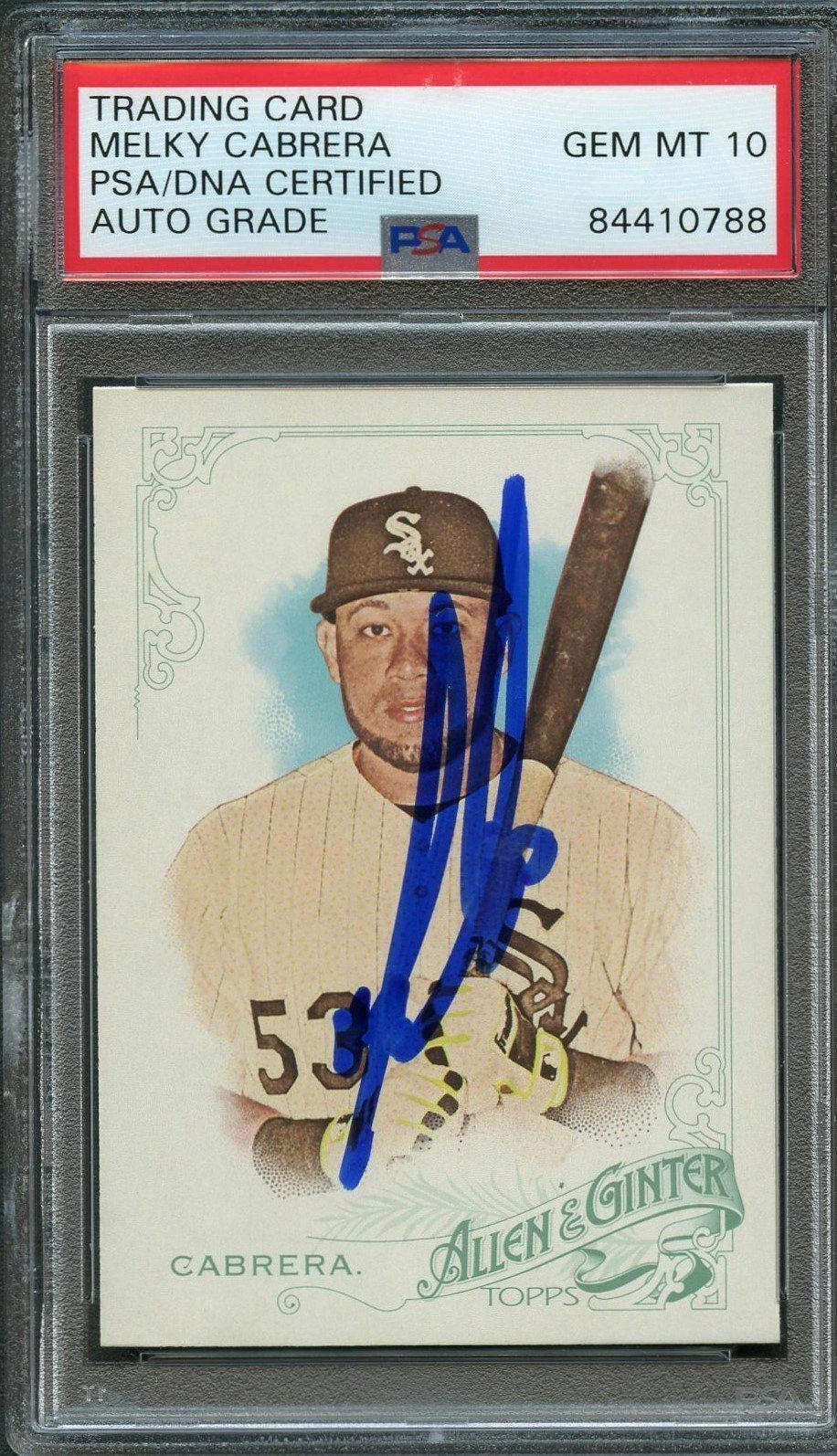 2015 Topps Allen and Ginter #197 Melky Cabrera Signed Card PSA Slabbed Auto 10 W