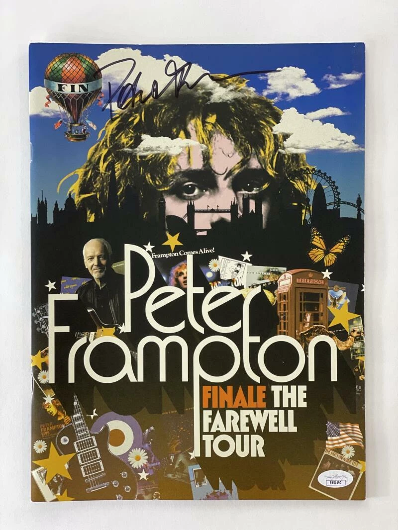PETER FRAMPTON SIGNED AUTOGRAPH 2019 FINALE THE FAREWELL TOUR BOOK PROGRAM  JSA