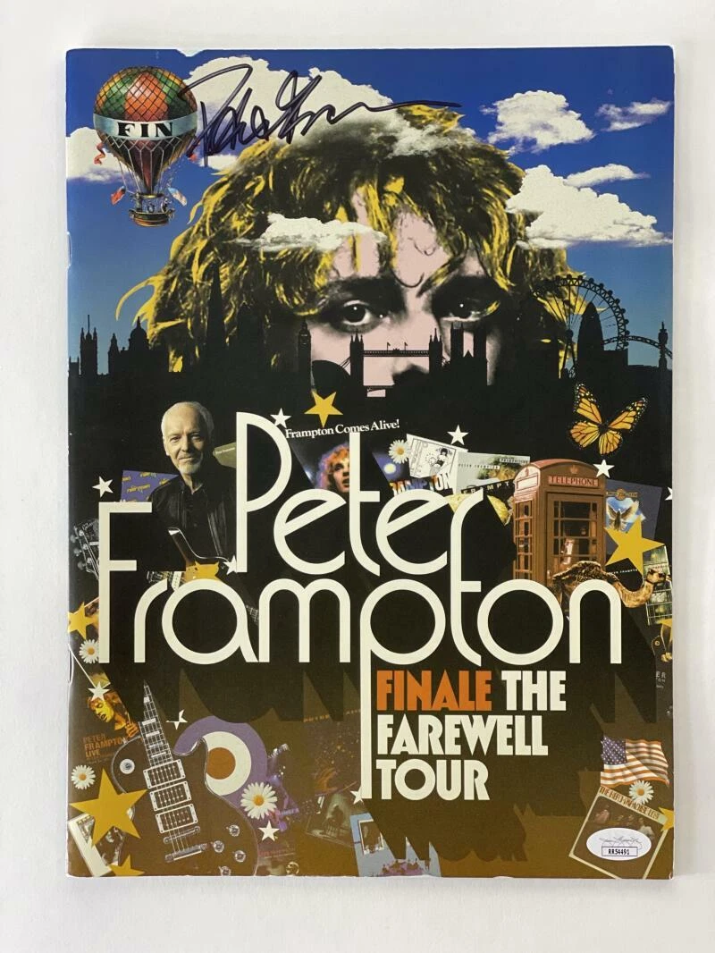 PETER FRAMPTON SIGNED AUTOGRAPH 2019 FINALE - THE FAREWELL TOUR BOOK PROGRAM JSA