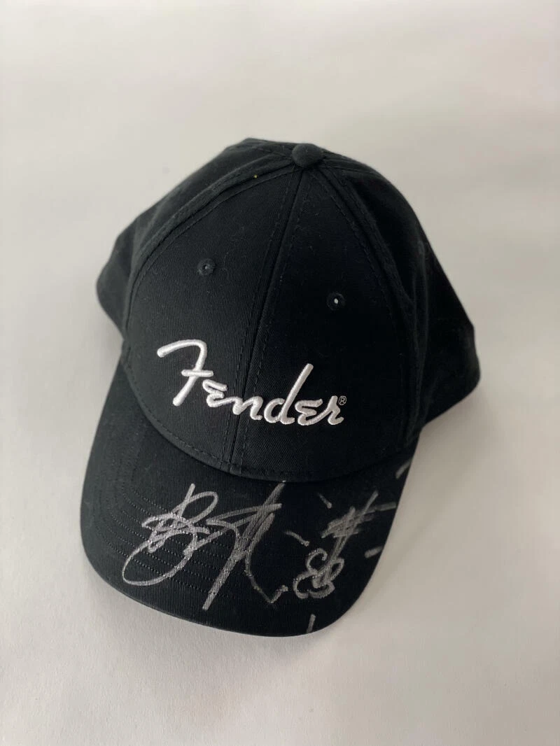 BRUCE SPRINGSTEEN SIGNED AUTOGRAPH FENDER GUITAR HAT W/ ORIGINAL ART SKETCH JSA