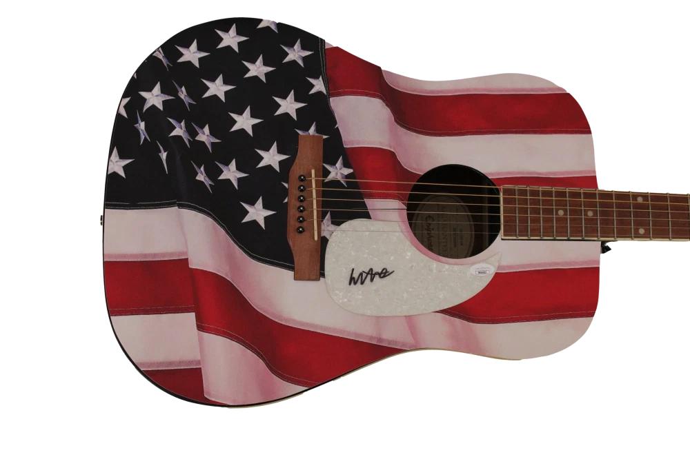 COLTER WALL SIGNED AUTOGRAPH CUSTOM AMERICAN FLAG GIBSON EPIPHONE GUITAR JSA