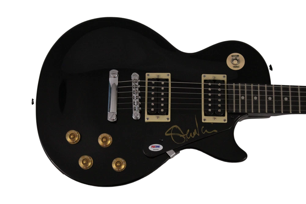 STEVE VAI SIGNED AUTOGRAPH GIBSON EPIPHONE LES PAUL ELECTRIC GUITAR - RARE! PSA
