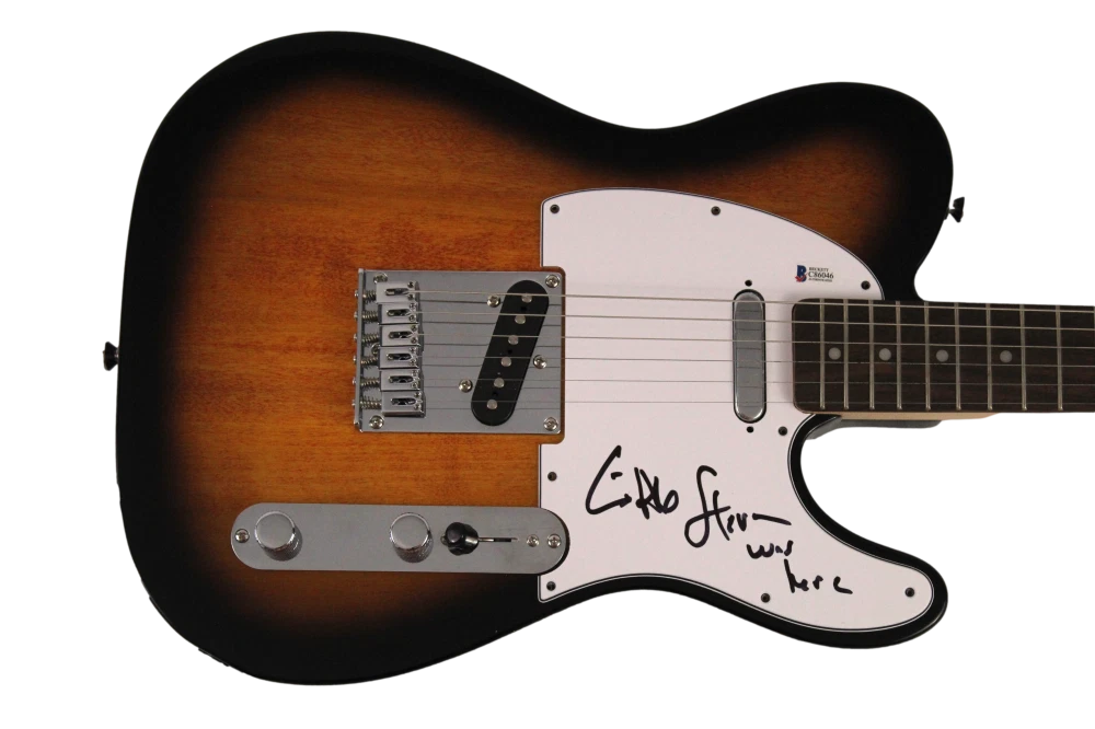 STEVEN VAN ZANDT SIGNED AUTOGRAPH FENDER TELECASTER GUITAR SPRINGSTEEN BAND BAS