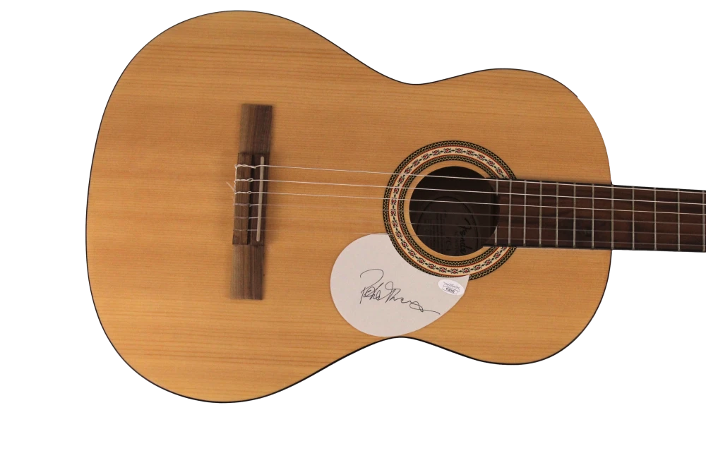 PETER FRAMPTON SIGNED AUTOGRAPH FULL SIZE FENDER ACOUSTIC GUITAR COMES ALIVE JSA