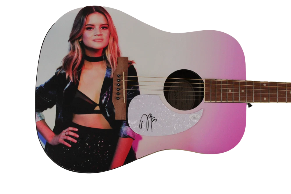 MAREN MORRIS SIGNED AUTOGRAPH CUSTOM GIBSON EPIPHONE ACOUSTIC GUITAR - GIRL JSA
