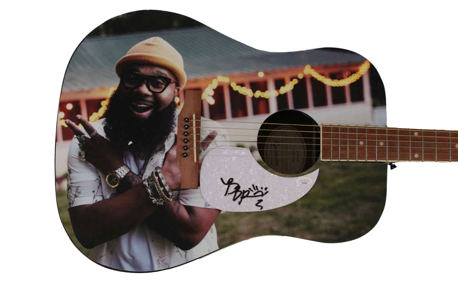 BLANCO BROWN SIGNED AUTOGRAPH CUSTOM GIBSON EPIPHONE GUITAR - 1/1 THE GIT UP JSA