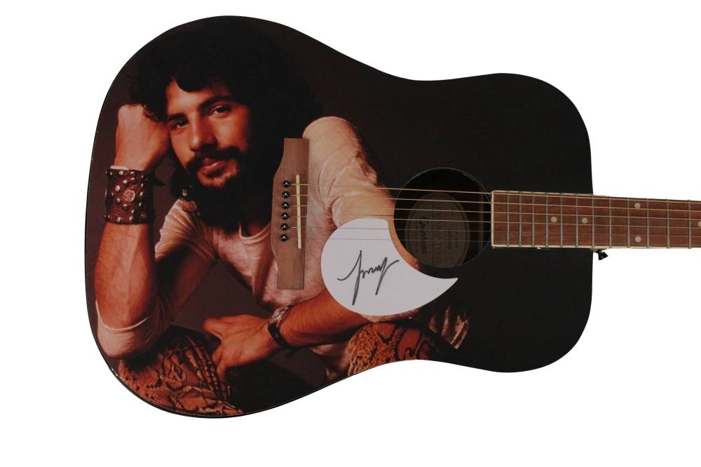 CAT STEVENS YUSUF SIGNED AUTOGRAPH CUSTOM 1/1 GIBSON EPIPHONE ACOUSTIC GUITAR
