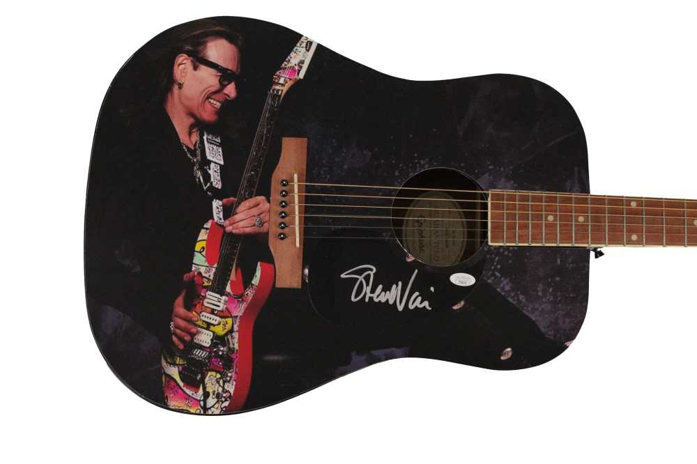 STEVE VAI SIGNED AUTOGRAPH CUSTOM GIBSON EPIPHONE GUITAR - FRANK ZAPPA BAND JSA