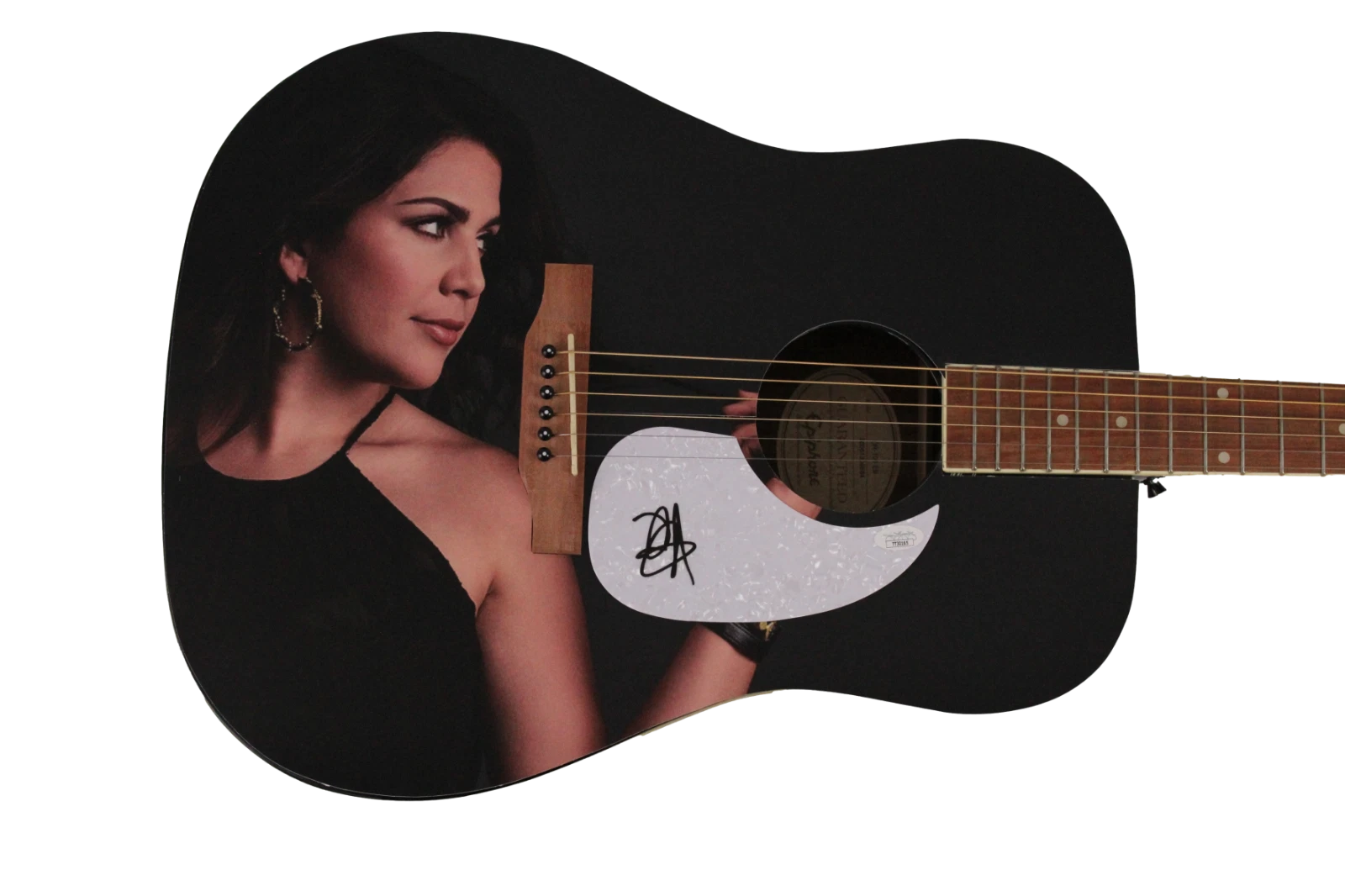 HILLARY SCOTT SIGNED AUTOGRAPH CUSTOM 1/1 GIBSON EPIPHONE GUITAR - LADY A W/ JSA