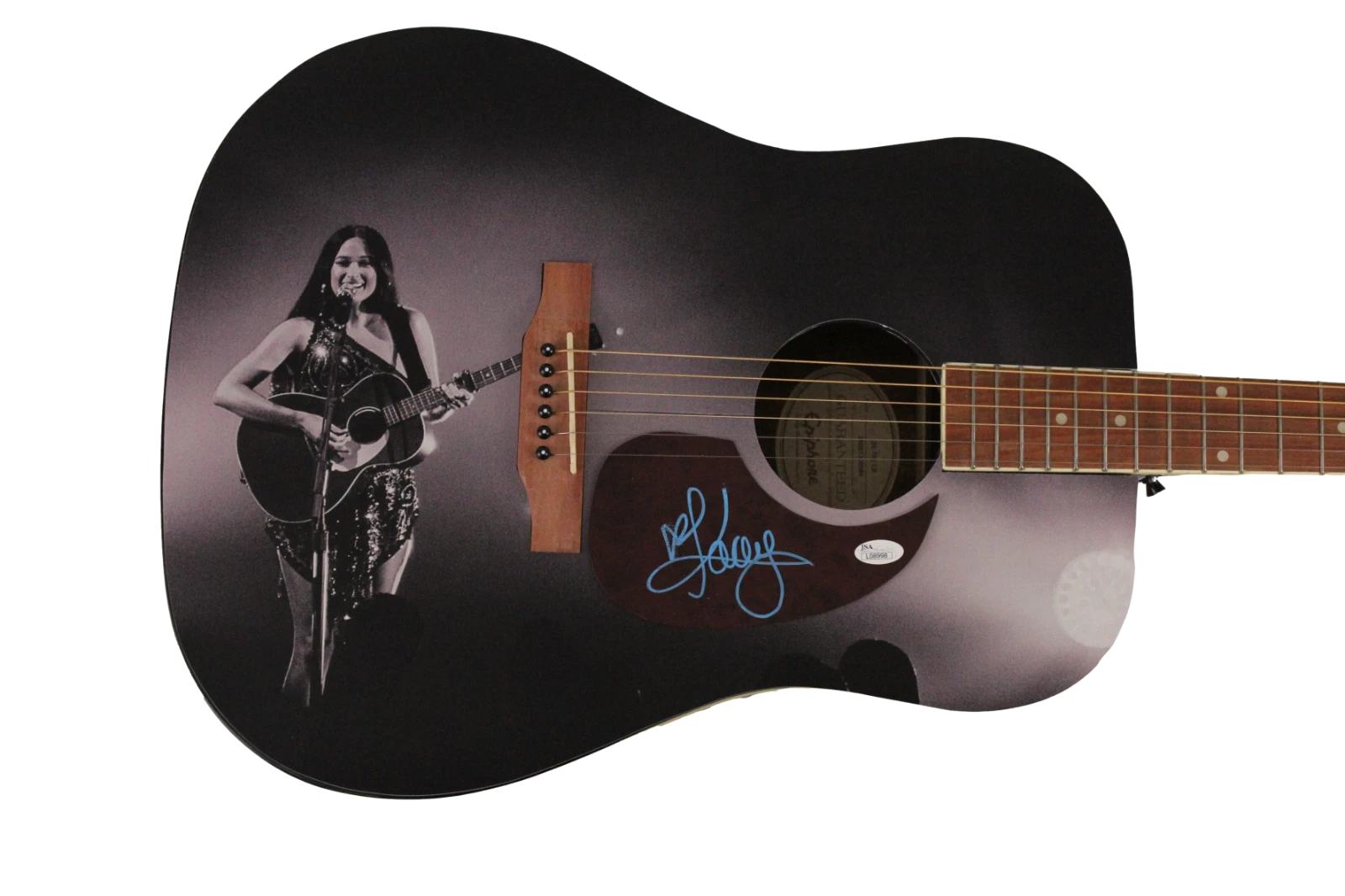 KACEY MUSGRAVES SIGNED AUTOGRAPH CUSTOM GIBSON EPIPHONE ACOUSTIC GUITAR 1/1 JSA