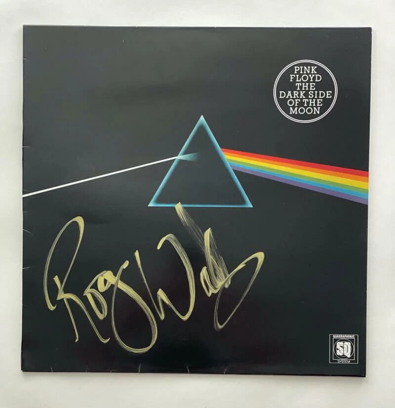 ROGER WATERS SIGNED AUTOGRAPH ALBUM VINYL RECORD THE DARK SIDE OF THE MOON JSA