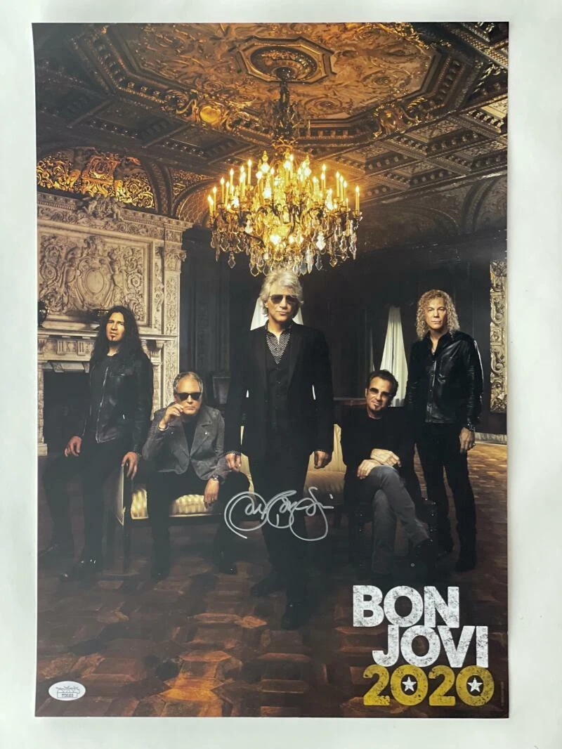 JON BON JOVI SIGNED AUTOGRAPH 13X19 CONCERT TOUR POSTER - 2020 NEW JERSEY  JSA
