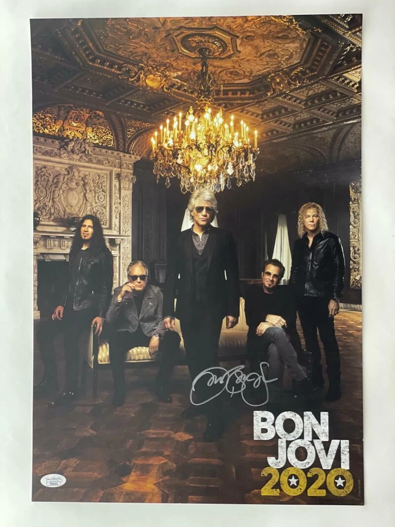 JON BON JOVI SIGNED AUTOGRAPH 13X19 2020 CONCERT TOUR POSTER - VERY RARE! W/ JSA