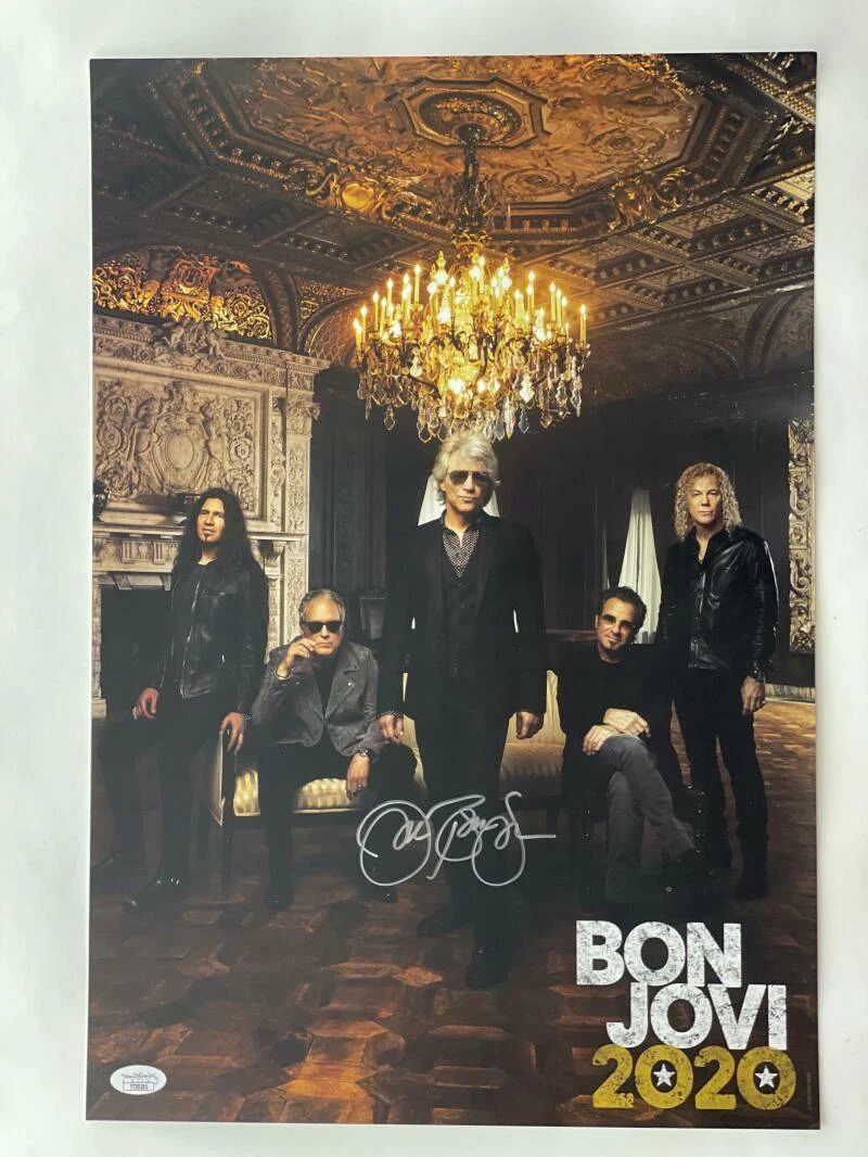 JON BON JOVI SIGNED AUTOGRAPH 13X19 2020 CONCERT TOUR POSTER KEEP THE FAITH JSA