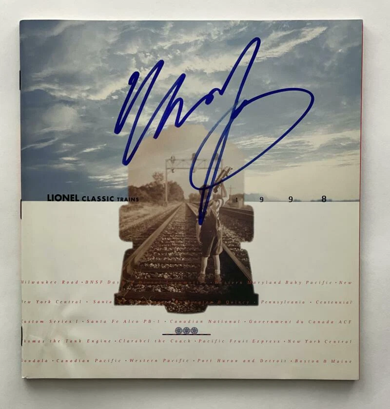 NEIL YOUNG SIGNED AUTOGRAPH LIONEL TRAINS CATALOG - BEAUTIFUL SIGNATURE W/ JSA