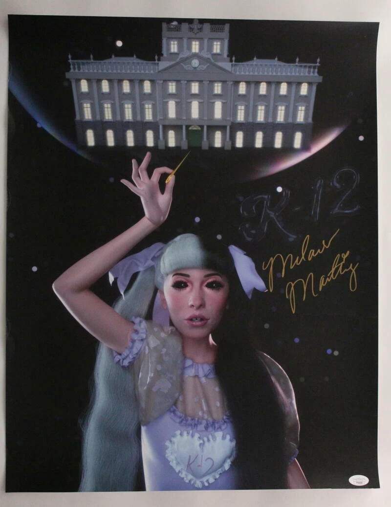 MELANIE MARTINEZ SIGNED AUTOGRAPH 18X23 K-12 CONCERT TOUR POSTER - RARE! W/ JSA