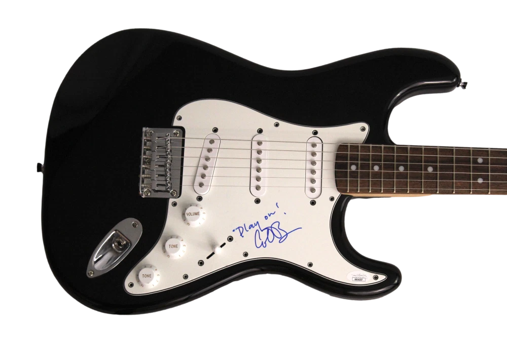 CONAN O'BRIEN SIGNED AUTOGRAPH FULL SIZE B FENDER ELECTRIC GUITAR TEAM COCO JSA