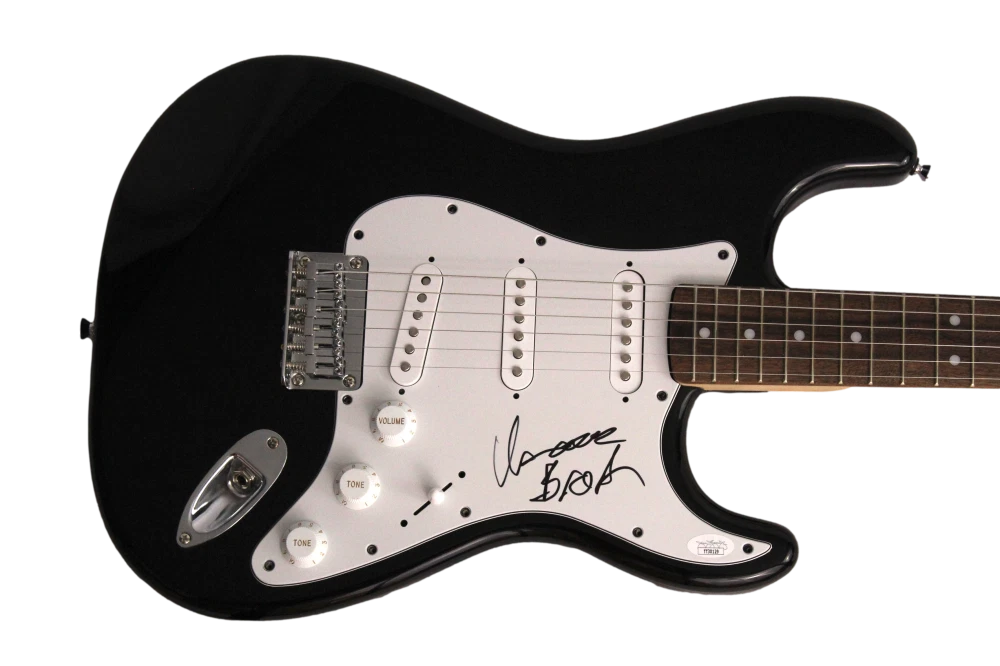 ISAAC BROCK SIGNED AUTOGRAPH FULL SIZE B FENDER ELECTRIC GUITAR MODEST MOUSE JSA