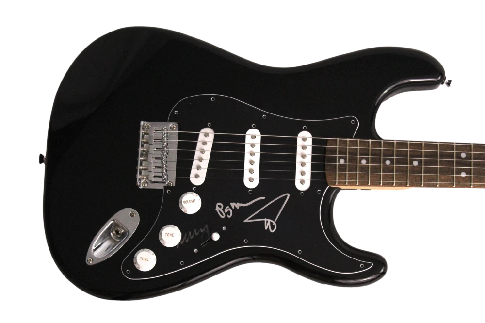 TREY ANASTASIO, MIKE, PAGE SIGNED AUTOGRAPH B FENDER ELECTRIC GUITAR - PHISH JSA