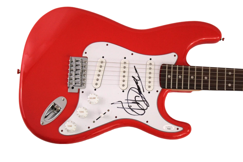 JIMMY CLIFF SIGNED AUTOGRAPH FULL SIZE R FENDER ELECTRIC GUITAR RAGGAE ICON JSA