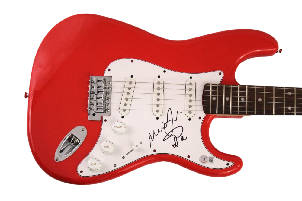 TREY ANASTASIO & MIKE GORDON SIGNED AUTOGRAPH R FENDER ELECTRIC GUITAR PHISH BAS