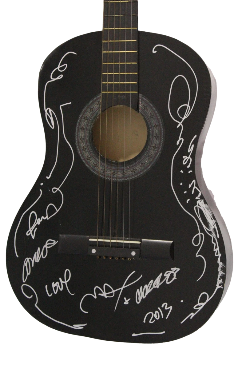 PETER MAX SIGNED AUTOGRAPH ACOUSTIC GUITAR - HUGE ORIGINAL ART SKETCH W/ JSA LOA