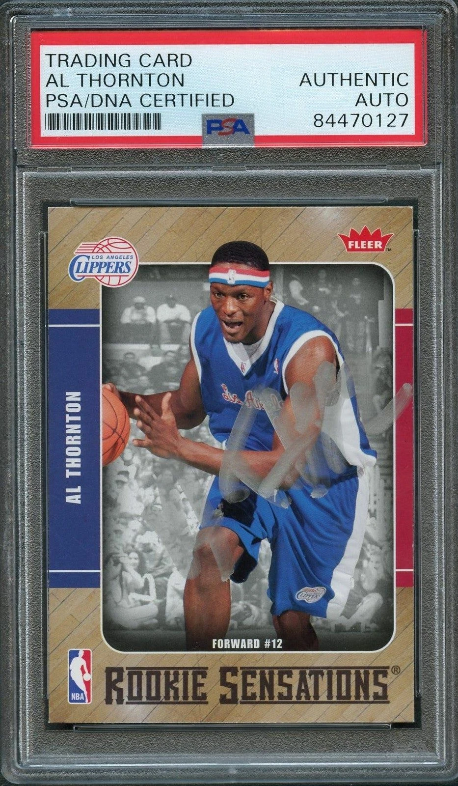 2007-08 Fleer Rookie Sensations #RS-13 Al Thornton Signed Card AUTO PSA Slabbed