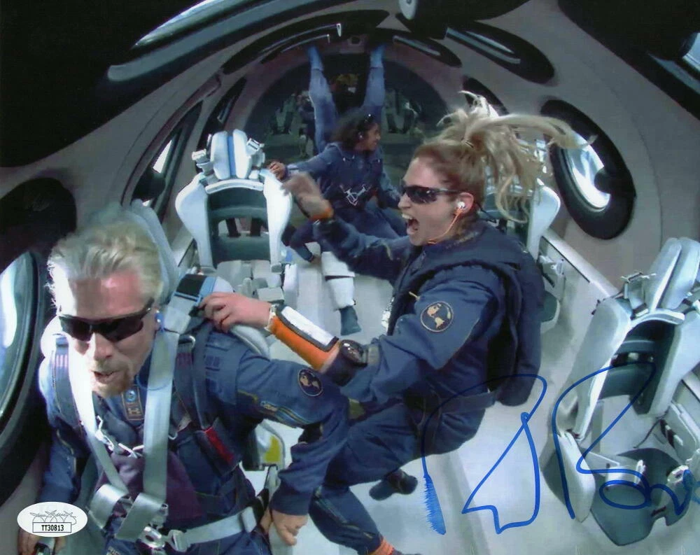 RICHARD BRANSON SIGNED AUTOGRAPH 8x10 PHOTO - IN SPACE WITH VIRGIN GALACTIC JSA