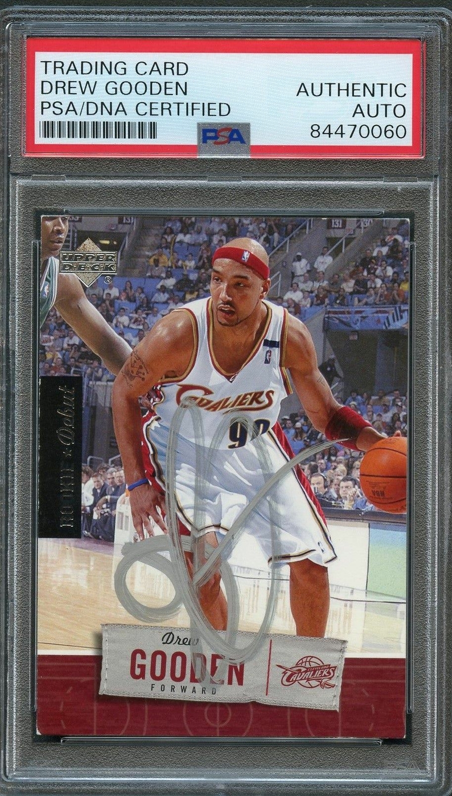 2005-06 Upper Deck Rookie Debut #14 Drew Gooden Signed Card AUTO PSA/DNA Slabbed